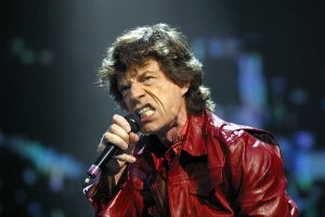 Mick Jagger performing with the Rolling Stones in Philadelphia