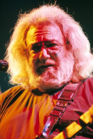 Jerry Garcia performing with the Grateful Dead at the Spectrum in Philadelphia