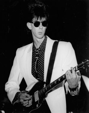 Ric Ocasek performing with The Cars